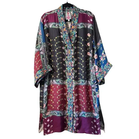 johnny was silk kimono dress A one-of-a-kind creation that's sure to turn heads. Our limited-edition silk kimono is the ultimate display of artistic expression and style